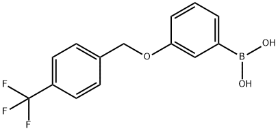 (3-((4-(Trifluoromethyl)benzyl)oxy)phenyl)boronic acid Structure