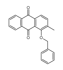 1-(benzyloxy)-2-methyl-9,10-anthraquinone Structure