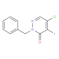 2-Benzyl-5-chloro-4-iodo-3(2H)-pyridazinone structure