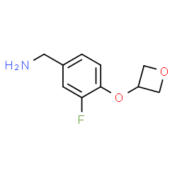 [3-Fluoro-4-(oxetan-3-yloxy)phenyl]methanamine structure