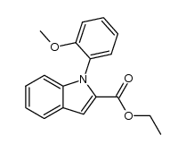 Ethyl 1-(2-Methoxyphenyl)indole-2-carboxylate Structure