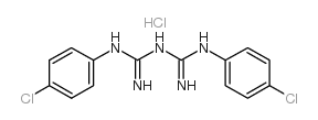 1,5-bis-(4-chlorophenyl)-biguanide hcl Structure