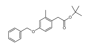 tert-butyl [4-(benzyloxy)-2-methylphenyl]acetate Structure