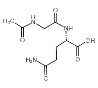 L-Glutamine,N2-(N-acetylglycyl)- (9CI) structure