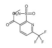 methyl 2-aminosulfonyl-6-(trifluoromethyl)pyridine-3-c arboxylate Structure
