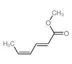 2,4-Hexadienoic acid,methyl ester Structure