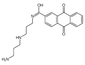 N-[3-(3-aminopropylamino)propyl]-9,10-dioxo-anthracene-2-carboxamide结构式