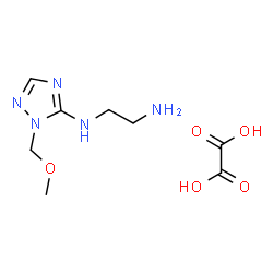 N-[1-(methoxymethyl)-1H-1,2,4-triazol-5-yl]ethane-1,2-diamine oxalate结构式