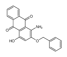 1-amino-4-hydroxy-2-phenylmethoxyanthracene-9,10-dione Structure