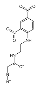 2-diazonio-1-[2-(2,4-dinitroanilino)ethylamino]ethenolate结构式