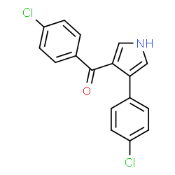 (4-Chlorophenyl)[4-(4-chlorophenyl)-1H-pyrrol-3-yl]methanone structure