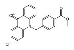 methyl 4-[(9-chloroacridin-10-ium-10-yl)methyl]benzoate,chloride结构式