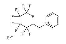 1-(3,3,4,4,5,5,6,6,6-nonafluorohexyl)pyridin-1-ium,bromide Structure