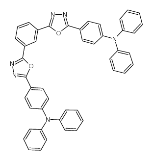 1,3-双(5-(4-二苯基氨基)苯基-1,3,4-噁二唑-2-基)苯结构式