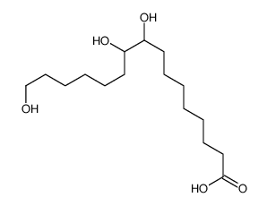 9,10,16-Trihydroxyhexadecanoic acid Structure