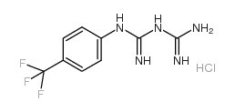 1-(4-trifluoromethyl)phenylbiguanide hydrochloride structure