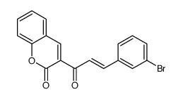 3-[3-(3-bromophenyl)prop-2-enoyl]chromen-2-one Structure