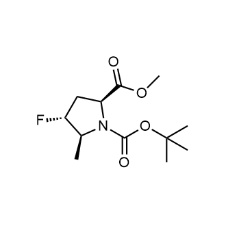 1-(tert-Butyl) 2-methyl (2S,4R,5S)-4-fluoro-5-methylpyrrolidine-1,2-dicarboxylate Structure