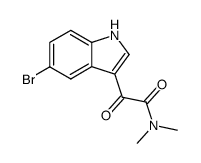 5-bromo-N,N-dimethyl-α-oxo-1H-indole-3-acetamide Structure