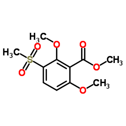 Methyl 2,6-dimethoxy-3-(methylsulfonyl)benzoate structure