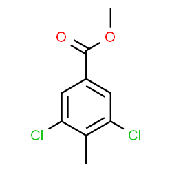 3,5-二氯-4-甲基苯甲酸甲酯结构式