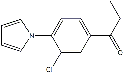 1-(3-chloro-4-(1H-pyrrol-1-yl)phenyl)propan-1-one Structure