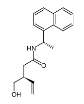 4-Pentenamide, 3-(hydroxyMethyl)-N-[(1S)-1-(1-naphthalenyl)ethyl]-, (3S)- Structure