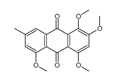 1,2,4,5-Tetramethoxy-7-methyl-9,10-anthracenedione structure