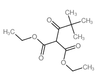 Propanedioic acid,2-(2,2-dimethyl-1-oxopropyl)-, 1,3-diethyl ester structure