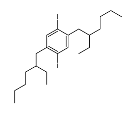 1,4-双(2-乙基己基)-2,5-二碘苯结构式