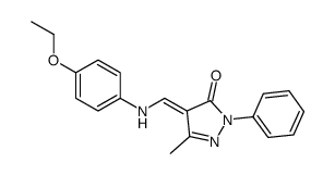 (4E)-4-[(4-ethoxyanilino)methylidene]-5-methyl-2-phenylpyrazol-3-one Structure