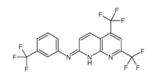 1,8-Naphthyridin-2-amine,5,7-bis(trifluoromethyl)-N-[3-(trifluoromethyl)phenyl]-(9CI) picture