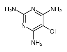 5-chloro-pyrimidine-2,4,6-triamine Structure