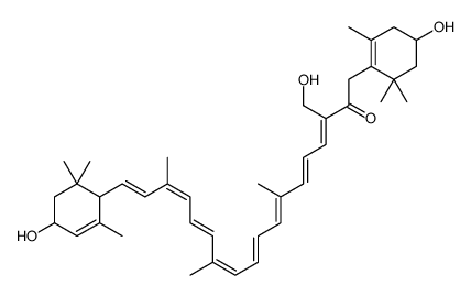 (3R,3'R,6'R)-7,8-Dihydro-8-oxo-β,ε-carotene-3,3',19-triol structure