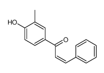 1-(4-hydroxy-3-methylphenyl)-3-phenylprop-2-en-1-one结构式