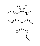 2-methyl-1,1,3-trioxo-1,2,3,4-tetrahydro-1λ6-benzo[e][1,2]thiazine-4-carboxylic acid ethyl ester Structure