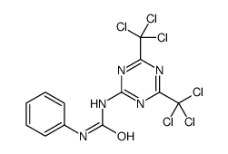 1-[4,6-Bis(trichloromethyl)-1,3,5-triazin-2-yl]-3-phenylure Structure