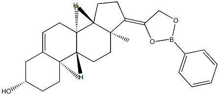 20,21-[(Phenylboranediyl)bis(oxy)]pregna-5,17(20)-dien-3β-ol Structure