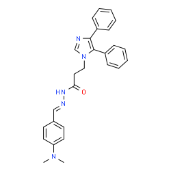 N'-[4-(dimethylamino)benzylidene]-3-(4,5-diphenyl-1H-imidazol-1-yl)propanohydrazide picture