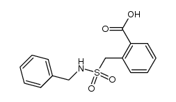 2-(benzylsulfamoyl-methyl)-benzoic acid Structure