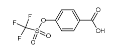 trifluoro-methanesulfonic acid 4-carboxy-phenyl ester Structure