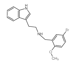 N-[(5-bromo-2-methoxyphenyl)methyl]-2-(1H-indol-3-yl)ethanamine结构式