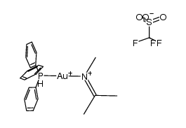 [Au(methyl acetimino)(PPh3)]TfO结构式