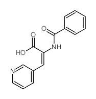 2-benzamido-3-pyridin-3-yl-prop-2-enoic acid Structure