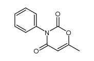 3-phenyl-3,4-dihydro-6-methyl-2H-1,3-oxazine-2,4-dione Structure