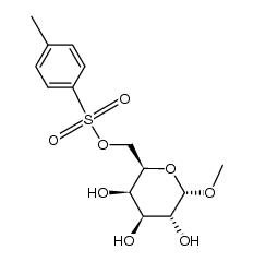 Methyl 6-o-(4-toluenesulfonyl)--D-galactopyranoside结构式