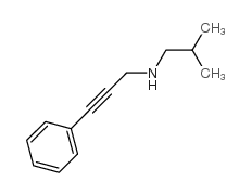 2-methyl-N-(3-phenylprop-2-ynyl)propan-1-amine picture