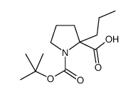 Boc-a-Propyl-DL-proline structure