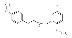 N-[(5-bromo-2-methoxyphenyl)methyl]-2-(4-methoxyphenyl)ethanamine结构式