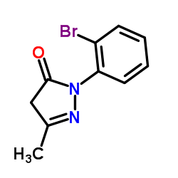 2-(2-Bromophenyl)-5-methyl-2,4-dihydro-3H-pyrazol-3-one Structure